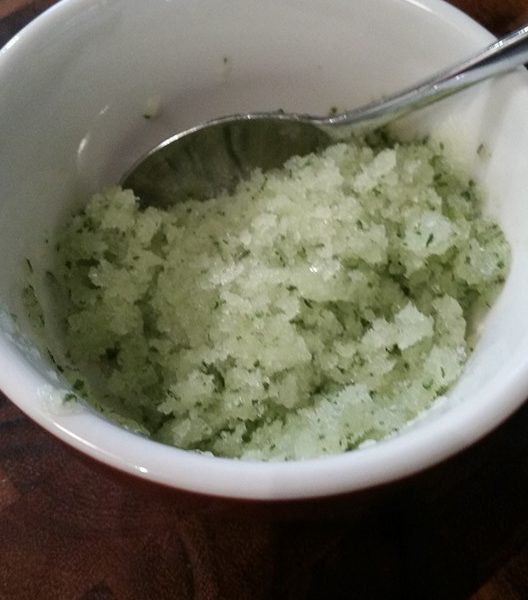 Honeydew and Mint Italian Ice